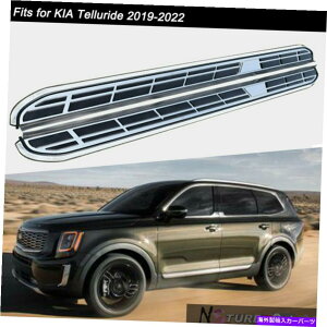 Nerf Bar 2019-20222PCStBbgeChŒ胉jO{[hNERFo[TChXebv 2Pcs Fits for 2019-2022 KIA Telluride Fixed Running Board Nerf Bar Side Step