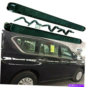 Nerf Bar �{�[�h�����s���Ă���T�C�h�X�e�b�vNERF�o�[�͓��Y�p�g���[��ARMADA Y62 2017-2021�ɓK�����܂� Side Steps Running Board Nerf Bar Fits for Nissan Patrol Armada Y62 2017-2021