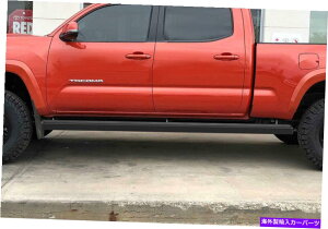 Nerf Bar 5 "zC[c[zC[̍TChXebvtBbg05-22g^^R}_uN[Lu6tB[g 5" Wheel-to-Wheel Black Side Steps Fit 05-22 Toyota Tacoma Double Crew Cab 6ft