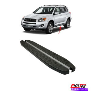 Nerf Bar g^RAV4̃jO{[h2006-2013 NERFo[TChXebvALU BLACK 2 PCS Running Boards For Toyota RAV4 2006-2013 Nerf Bars Side Steps Alu Black 2 Pcs