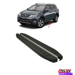 Nerf Bar g^RAV4̃jO{[h2013-2017 NERFo[TChXebvALU BLACK 2 PCS Running Boards For Toyota RAV4 2013-2017 Nerf Bars Side Steps Alu Black 2 Pcs