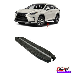 Nerf Bar Lexus RX200Tのランニングボード2018-2022 NERFバーサイドステップALU BLACK 2 PCS Running Boards For Lexus RX200T 2018-2022 Nerf Bars Side Steps Alu Black 2 Pcs