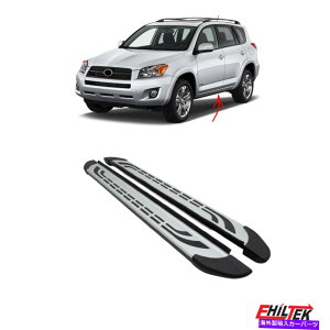 Nerf Bar g^RAV4̃jO{[h2006-2013 NERF BARSA~jEVo[2x Running Boards For Toyota RAV4 2006-2013 Nerf Bars Aluminum Silver 2x