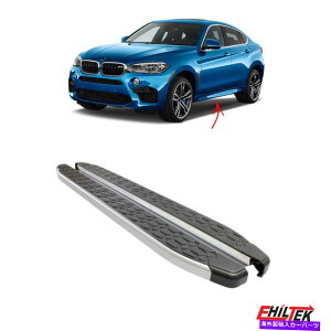 Nerf Bar BMW X6 2008-2022 NERFo[TChXebvA~jEubN2 PC̃jO{[h Running Boards For BMW X6 2008-2022 Nerf Bars Side Steps Aluminum Black 2 Pcs