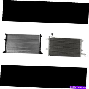 �R���f���T�[ �t�H���N�X���[�Q���J�u���I�A�S���t�A�W�F�b�^�p�̃��W�G�[�^�[��A/C�R���f���T�[�L�b�g Radiator & A/C Condenser Kit for Volkswagen Cabrio, Golf, Jetta