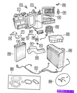 �R���f���T�[ �{����MOPAR�G�A�R��������L�b�g5011079AD Genuine Mopar Air Conditioning Evaporator Kit 5011079AD