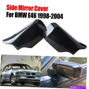 US~[ BMW E46 316i 318i 325i 330iZ_̃J[{t@Co[TCh~[Jo[Lbv1998-05 Carbon FIber Side Mirror Cover Cap for BMW E46 316i 318i 325i 330i Sedan 1998-05