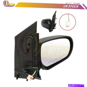 US~[ 2000N2004Ñ}c_MPVubNeNX`tH[hẼp[TCh~[ Power Side Mirror For 2000-2004 Mazda MPV Black Textured Fold Right Side