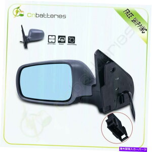 US~[ 1999-05 VWSt/WFb^ubN}jAtH[hLHhCo[TCh~[̓d͉M Power Heated For 1999-05 VW Golf/Jetta Black Manual Fold LH Driver Side Mirror