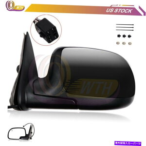 US~[ 2000N2002ÑubNp[M~[V{[GMC^[VOi}jAtH[hLH Black Power Heated Mirror For 2000-2002 Chevy GMC Turn Signal Manual Fold LH