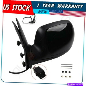 US~[ 2000-2002V{[GMCubN̍hCo[TChp[M}jAtH[h~[ Left Driver Side Power Heated Manual Fold Mirror For 2000-2002 Chevy GMC Black