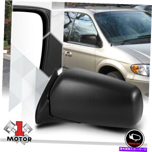 US~[ [] 91-95Lo/{CW[̃hCo[TCh}jAhA~[܂肽ݐ܂肽ݐ܂肽 [Left] Driver Side Manual Adjust Door Mirror Foldable for 91-95 Caravan/Voyager