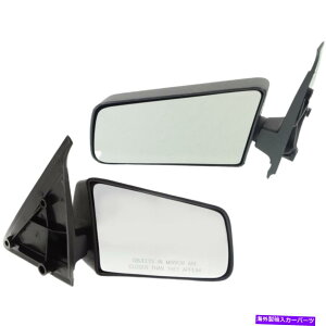 US�~���[ S10 S15�s�b�N�A�b�v�g���b�N��S10�u���U�[S15�T�C�h�}�j���A���e�N�X�`���~���[�̃W�~�[�Z�b�g S10 S15 Pickup Truck & S10 Blazer S15 Jimmy Set of Side Manual Textured Mirrors