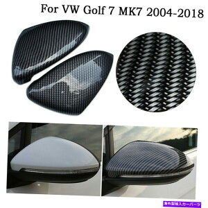 US~[ J[{t@Co[TChEBO~[Jo[LbvVWSt7MK7WFb^2014-2019̃g Carbon Fiber Side Wing Mirror Cover Caps Trim for VW GOLF 7 MK7 Jetta 2014-2019