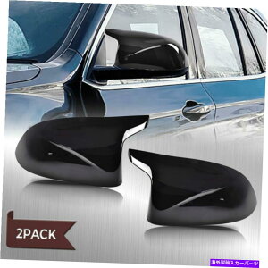 US~[ 18-21 BMW x3 x4 x5 x5 x5 x6 x7tgETCh~[Jo[LbvubNɍ FIT FOR 18-21 BMW X3 X4 X5 X6 X7 FRONT LEFT RIGHT SIDE MIRROR COVER CAPS BLACK
