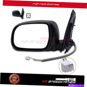 US~[ 2004-10̃p[}jAtH[hubNg^VGĩr[~[ Power Manual Fold Black For 2004-10 Toyota Sienna Left Side View Mirror