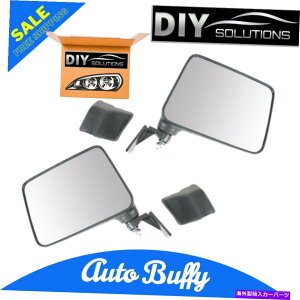 US~[ }jA܂肽݃ubN~[LHhCo[RHpbZW[yA87-95 Suzuki Samurai Manual Folding Black Mirror LH Driver RH Passenger PAIR for 87-95 Suzuki Samurai