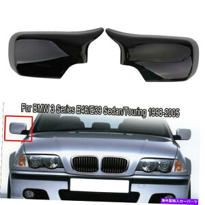 US~[ 2x̂鍕TChhA~[BMW E46 323i 328i 4DR 1998-2005 Cp 2X Gloss Black Side Door Mirror Cover Caps for BMW E46 323i 328i 4DR 1998-2005 C