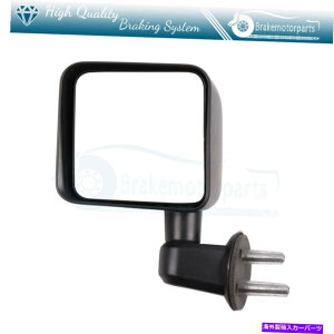 US~[ ij2007-2017̃ubN}jAGNXeA~[W[vO[}jAtH[h (Left) Black Manual Exterior Mirror For 2007-2017 Jeep Wrangler Manual Fold