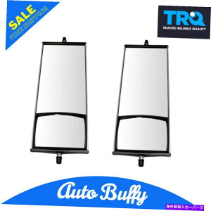 US�~���[ 16 x 6.5�A���~�j�E�����C�݃~���[�y�A�t���ʌ^�K���X��HD�Z�~�g���b�N�ɓK������ 16 x 6.5 Aluminum West Coast Mirror Pair w/ Convex Glass Fits HD Semi Truck�y���s�A���i�z