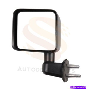 US~[ 2007-2017ƌ݊̂~[W[vO[TCh}jAtH[hubN View Mirror Compatible With 2007-2017 Jeep Wrangler Left Side Manual Fold Black