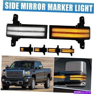US~[ 14-18V{[Vo[hGMCVG̃XCb`obNLEDgETCh~[MCg Switchback LED Tow Side Mirror Signal Light For 14-18 Chevy Silverado GMC Sierra