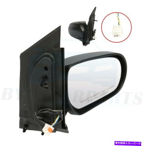 US~[ 2000N2004Ñ}c_MPV RHTChubNp[}jAtH_EFC̒~[ Adjustment Mirror For 2000-2004 MAZDA MPV RH Side Black Power Manual Foldaway