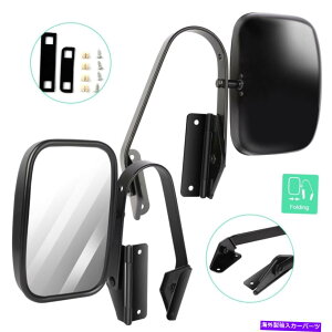 US�~���[ �t�H�[�hF100 F150 F250 F350 450�g���b�N�}�j���A���u���b�N�X�`�[���T�C�h�r���[�~���[�̃y�A Pair For Ford F100 F150 F250 F350 450 Truck Manual Black Steel Side View Mirrors