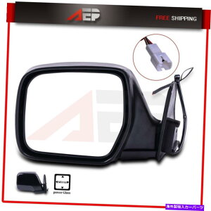 US~[ ubNp[hCo[LHTChr[hA~[NTXLX450g^hN[U[ɃtBbg Black Power Driver LH Side View Door Mirror Fits Lexus LX450 Toyota Land Cruiser