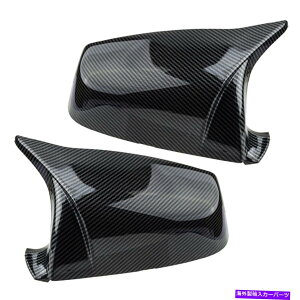US~[ 2PCSJ[{t@Co[X^CTChEBO~[Jo[BMW E60 E61 F10 F11 F01ɓKĂ܂ 2pcs Carbon Fiber Style Side Wing Mirror Cover Fit for BMW E60 E61 F10 F11 F01