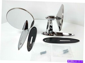 US�~���[ �y�A1955-1957�V�{���[�h�A�~���[�V�{���[�x���G�A2PC -�����t���b�g Pair 1955-1957 Chevrolet Door Mirrors Chevy Bel Air 2PC - BOTH FLAT�y���s�A���i�z
