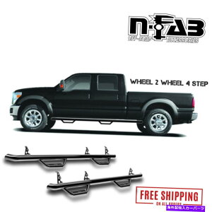 Nerf Bar n-fab�L���u�̒����e�N�X�`���u���b�N17-19�V���o���[�h�V�G��6'6 dblcab w/o�x�b�h�A�N�Z�X N-Fab Cab Length Textured Black 17-19 Silverado Sierra 6'6 DBLCab W/O Bed Access�y���s�A���i�z