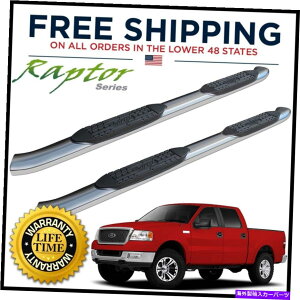Nerf Bar Raptor�V���[�Y5 OE�T�C�h�X�e�b�v2004-08�t�H�[�hF-150�N���[��nerf�o�[ Raptor Series 5 OE Side Steps Nerf Bars for 2004-08 Ford F-150 Crew�y���s�A���i�z