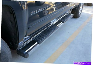 Nerf Bar 07-18Vo[hVG_uLũNi[to[Xebv Chrome Nerf Bar Steps For 07-18 Silverado Sierra Double Cab