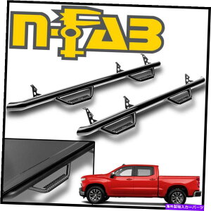 Nerf Bar n-fab nerf bars�L���u�̒����X�e�b�v�o�[2019-2021�V���o�[�h1500�V�����{�f�B�N���[�L���u N-FAB Nerf Bars Cab Length Step Bars 2019-2021 Silverado 1500 NEW BODY Crew Cab
