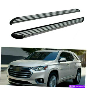 Nerf Bar 2PCS�T�C�h�X�e�b�vNERF�o�[�����j���O�{�[�h�t�B�b�g�V�{���[�g���o�[�X2018-2022 2Pcs Side Step Nerf Bar Running Board Fits for Chevrolet Traverse 2018-2022�y���s�A���i�z