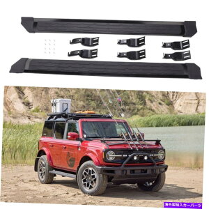 Nerf Bar �t�H�[�h�u�����R4�h�A2021 2022�����j���O�{�[�h�l���t�o�[�K�i�ɂ҂�����̃T�C�h�X�e�b�v Side Steps fits for Ford Bronco 4 Door 2021 2022 Running Board Nerf Bar Stairs�y���s�A���i�z