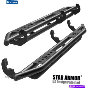 Nerf Bar ^CK[X^[A[}[ubNXebvi[to[tBbg2015-2022Rh/LjIN[Lu TYGER Star Armor Black Step Nerf Bars Fit 2015-2022 Colorado/Canyon Crew Cab
