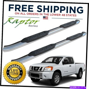 Nerf Bar Xebvi[to[́AY^C^LO/GNXefbhLu04-2022̃XeX5C`ȉ~`OE Steps Nerf Bars Stainless 5in Oval OE For Nissan Titan King/Extended Cab 04-2022