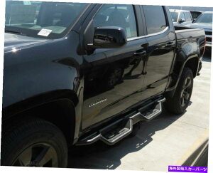 Nerf Bar tBbg15-19RhLjIN[Luhbv_Ei[to[TChXebvWB03NAI7B Fits 15-19 Colorado Canyon Crew Cab Dropdown Nerf Bar Side Steps WB03NAI7B