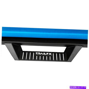 Nerf Bar trailfx dhs021b nerf bar�u���b�N�p�E�_�[�h���b�v�_�E���X�e�b�v�ŃR�[�e�B���O TrailFX DHS021B Nerf Bar Black Powder Coated With Drop Down Steps�y���s�A���i�z