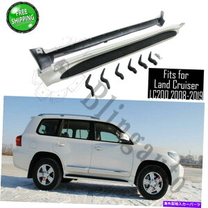 Nerf Bar g^hN[U[LC200 2008-2019TChXebvjO{[hNERFo[ɓK Fits for Toyota Land Cruiser LC200 2008-2019 side steps running board nerf bars