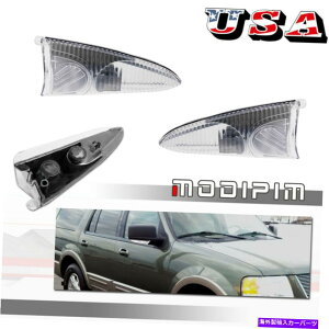 US~[ tH[hGNXyfBVirQ[^[pRLTChr[~[^[VOiCgYVi For Ford Expedition Navigator R & L Side View Mirror Turn Signal Lights Lens NEW