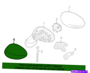 US~[ VOEM~jTCh~[Jo[ - i51-16-9-881-537j NEW OEM MINI side Mirror Cover - (51-16-9-881-537)