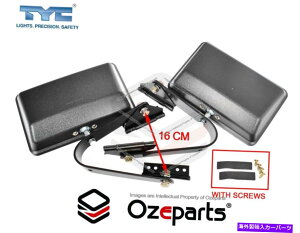 US�~���[ ���Y�i�o���g���Cute�u���b�N�p�̘r�̃y�Alh+rh w/arm�y�Aw/arm�y�Aw/with with pair Rectangular Door Mirror w/Arm Pair LH+RH For Nissan Navara Tray Ute Black�y���s�A���i�z