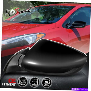 US~[ hCo[TChp[M㕔r[~[14-16tHetHe5 Left Driver Side Powered Adjust Heated Rear View Mirror for 14-16 Forte Forte 5