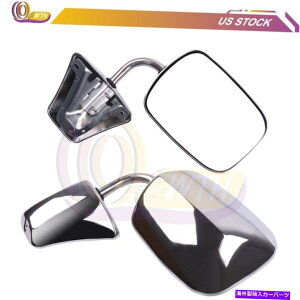 US~[ 1973-1986̃N}jA܂肽ݎGNXeA Chrome Manual Folding Exterior Mirrors For 1973-1986 Chevy GMC Left+RIGHT Side