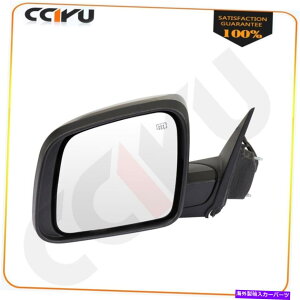 US~[ 2011-14 Dodge Durango̊炩ȃubNp[M}jAtH[hhCo[~[ Smooth Black Power Heated Manual Fold Driver Mirror For 2011-14 DODGE DURANGO