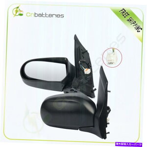 US~[ L+RTCh~[00-04}c_MPVubN}jAtH[hp[~[̃tBbg L+R Side Mirrors Fits For 00-04 MAZDA MPV Black Manual Fold Power Mirrors