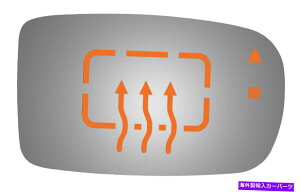 US~[ 2011-2020_bW[d̂߂̐VʖʏqTCh~[KX New Convex Passenger Side Replacement Mirror Glass For 2011-2020 Dodge Charger